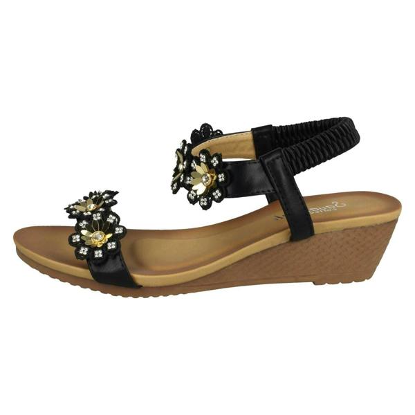 Savannah Ladies Savannah Mid Wedge Sandals