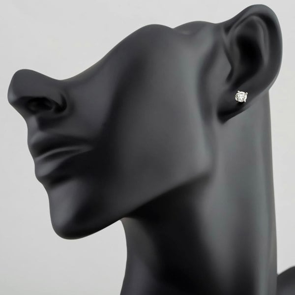 T. H. Baker Platinum 1.00ct Brilliant Cut Diamond Stud Earrings 5035E/PL/DQD100
