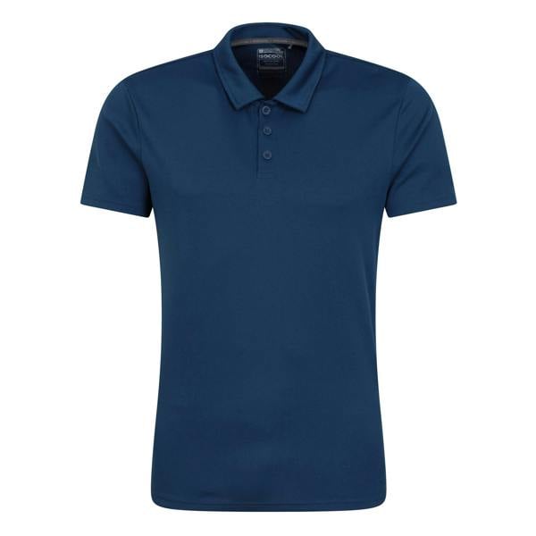 Mountain Warehouse Mens Endurance IsoCool Polo Shirt - Dark Blue - 