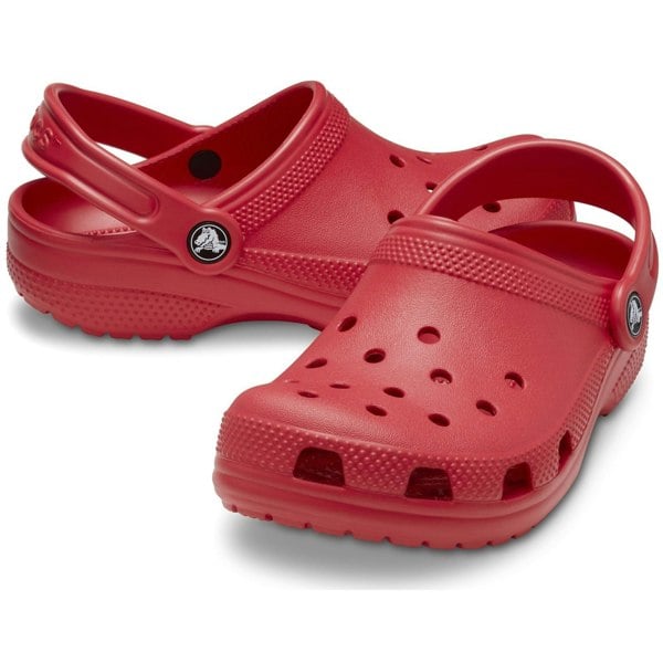 Crocs Kids' Classic Thermoplastic Varsity Red Loafers