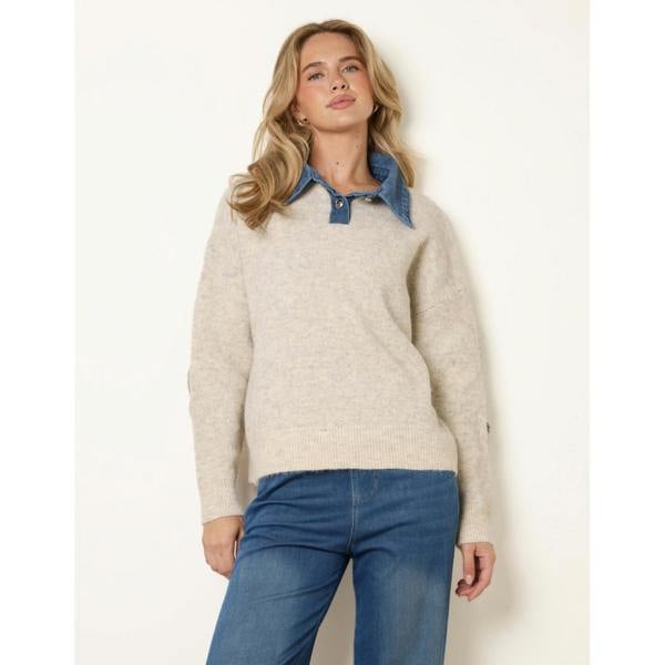 Blue Vanilla New York Knit Polo Jumper