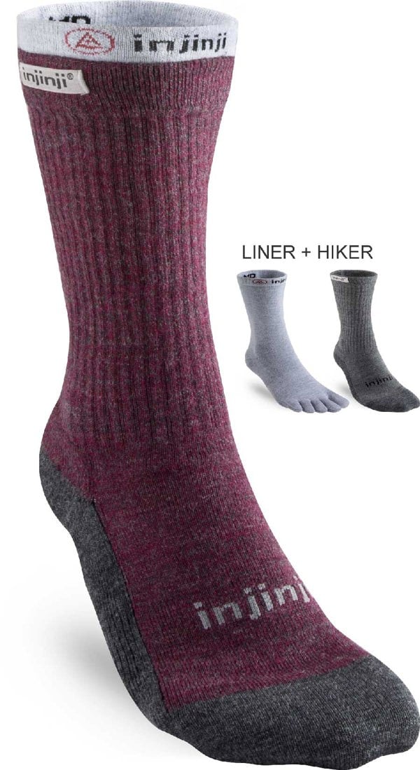 Injinji Women's Injinji Merino Wool Liner+Hiker Socks (INJ-333379)