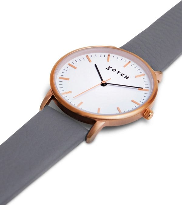 Votch Rose Gold & Slate Grey Watch | Moment