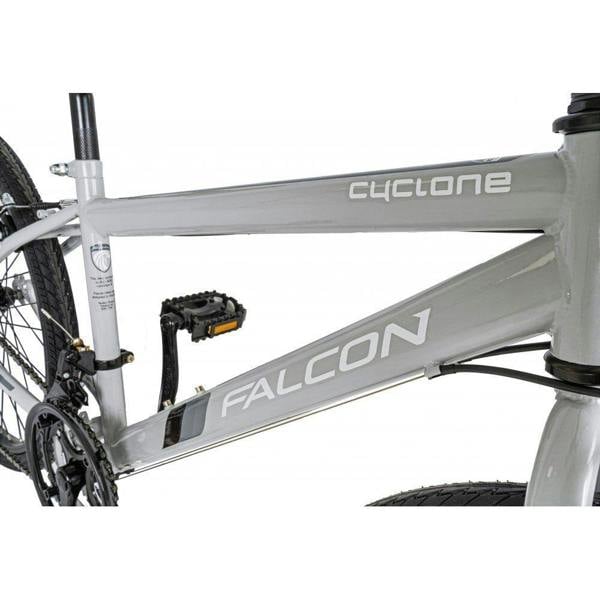Falcon Cyclone 24" Kids Boys Rigid Mountain Bike - Grey