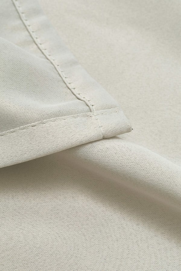 Living and Home 2 Panels Beige Blackout Curtains Polyester Drop Eyelet Curtains for Bedroom and Living Room, 229cm W x 229cm H