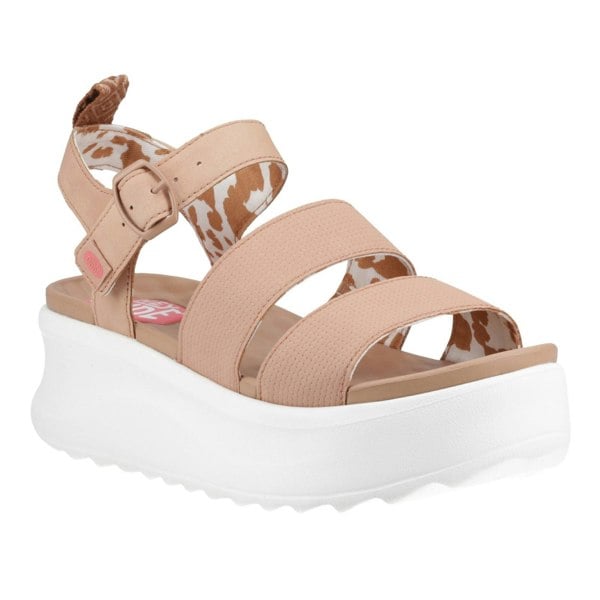 HEYDUDE Delray Buckle Classic Polyester Women's Tan Sandals
