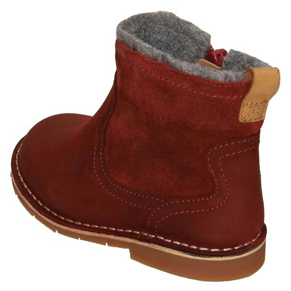 Clarks Girls Clarks Zip Up Ankle Boots Comet Frost