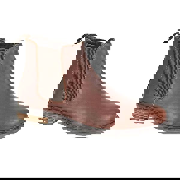 Roamers Mens Waxy Leather Chelsea Boots - Brown - 