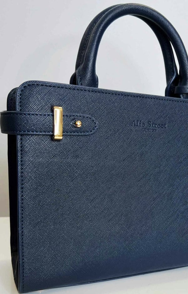 Alie Street London Derby Handbag (Navy Blue)