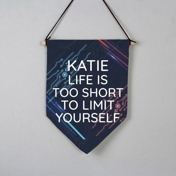 Personalised Memento Company Personalised Free Text Gaming Hanging Banner