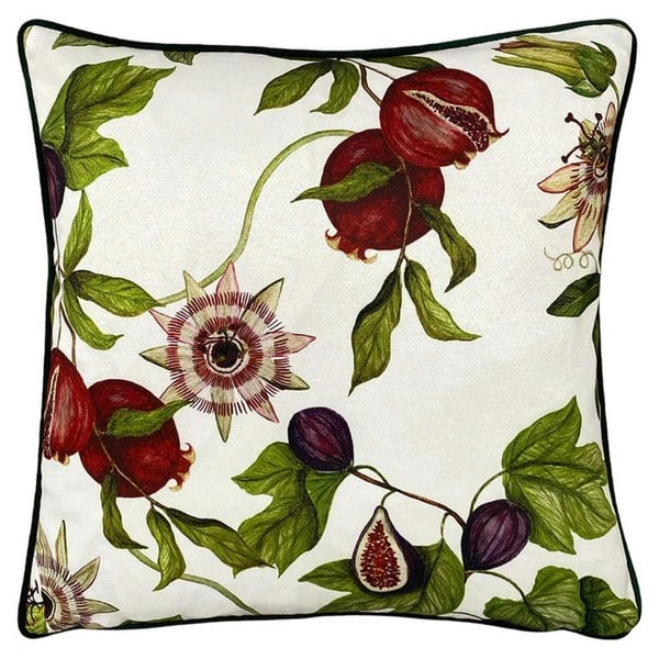 Paoletti Figaro Floral Cushion Cover - White