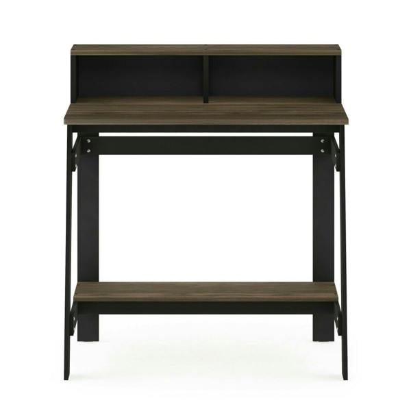 WALPLUS Simplistic A Frame Computer Desk, Columbia Walnut Crafted for Practical Use and Stylish Living Spaces