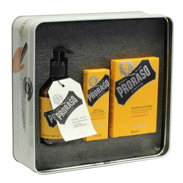 Proraso Wood & Spice Beard Kit in Tin