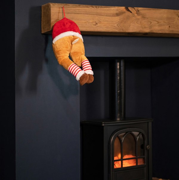 Samuel Alexander 40cm Battery Operated Animated Door Hanging Reindeer Legs Decoration