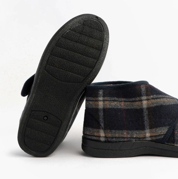 Jo & Joe CECIL Mens Bootie Slippers Navy