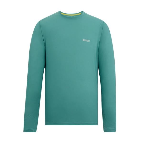 Regatta Mens Mindo Logo Long-Sleeved T-Shirt - Arctic - 