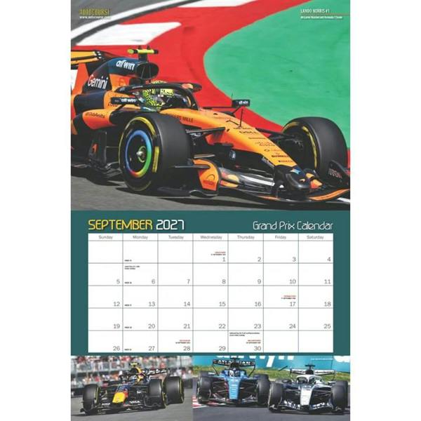 Autocourse Grand Prix A3 Calendar 2027, Wall Calendars, Month To View, Sports, Gift