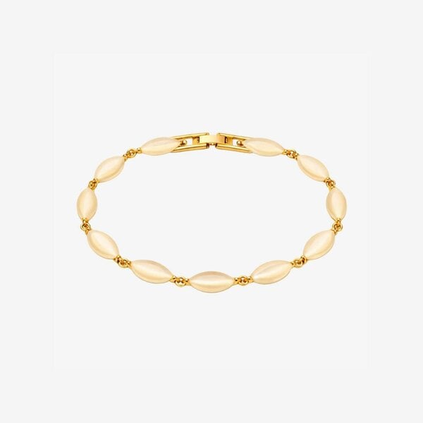 Uchi & Soto Nekomeishi Cream Cats Eye Bracelet