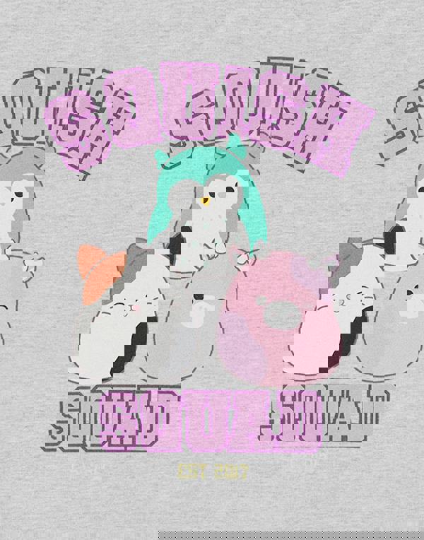 Squishmallows Girls Grey Squish Squad Hoodie