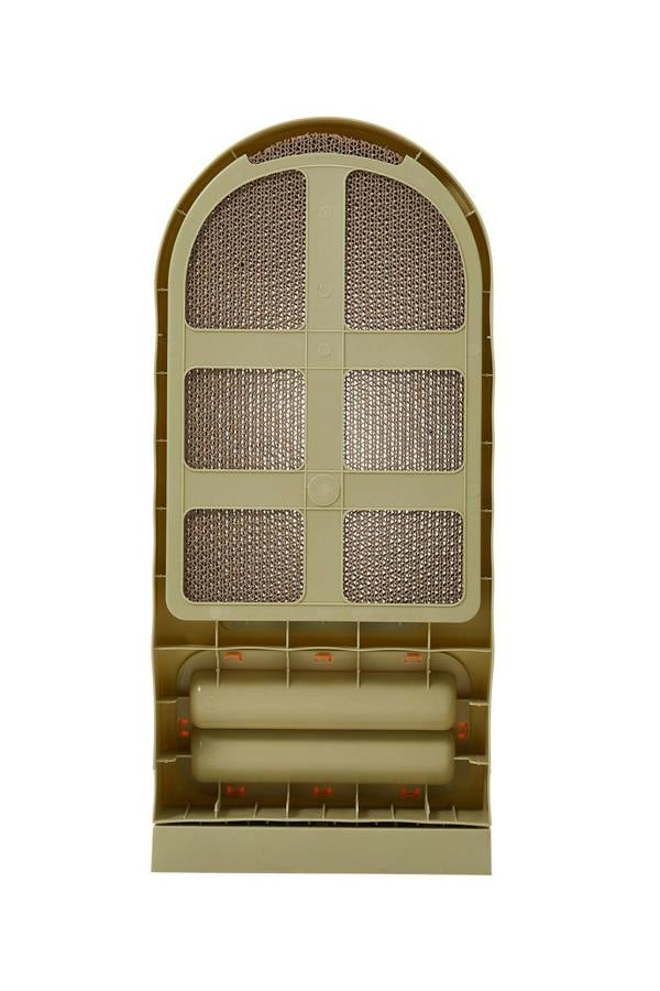 Living and Home L-Shaped Cat Scratcher with Bell Ball Toys