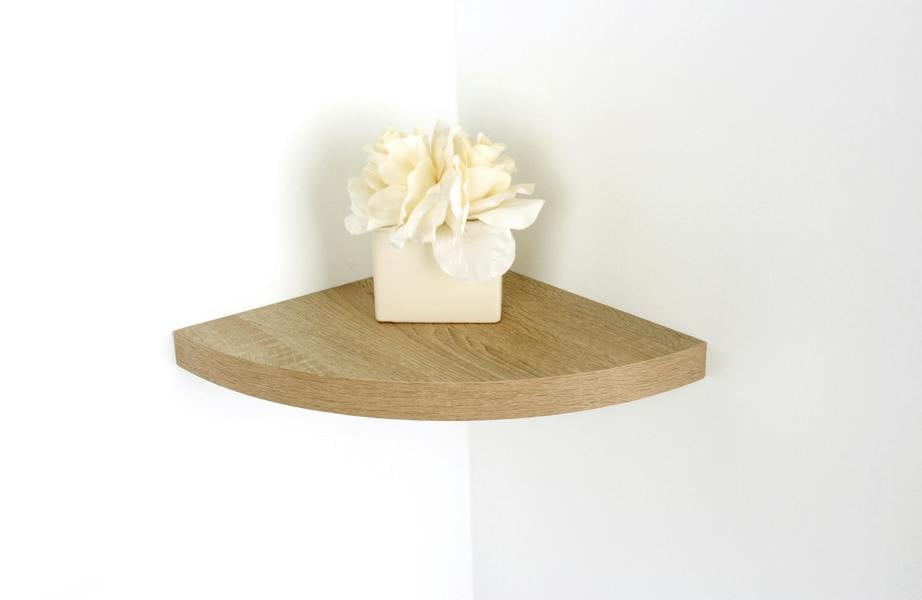 Core Products Hudson Corner Shelf Kit, Curved Chunky Design, Foiled Finish