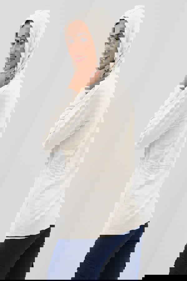 ENORSIA Womens Hooded Tie Waist Sweatshirt