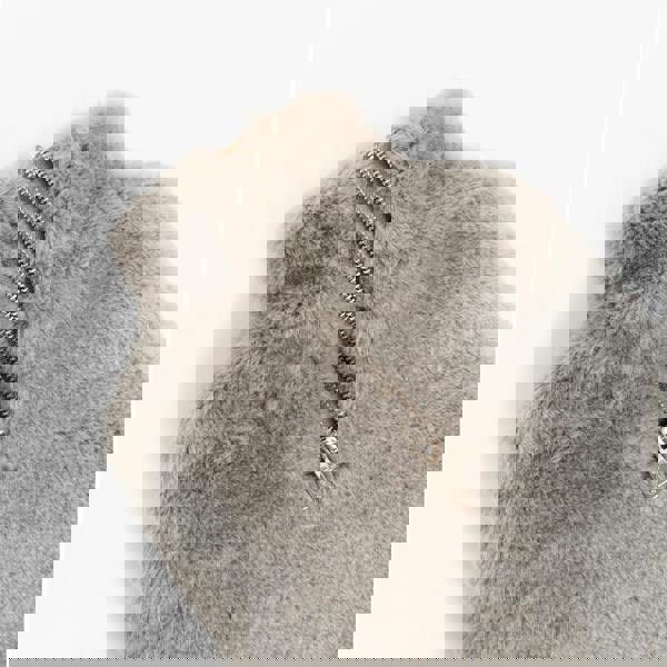 House of Slippers House of Slippers CLARA Faux Fur Hot Water Bottle Cover Grey