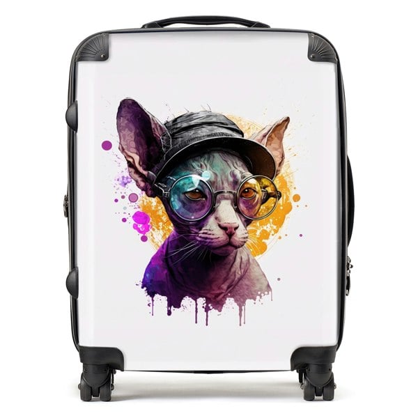 Warren Reed Cornish Rex Splashart Suitcase