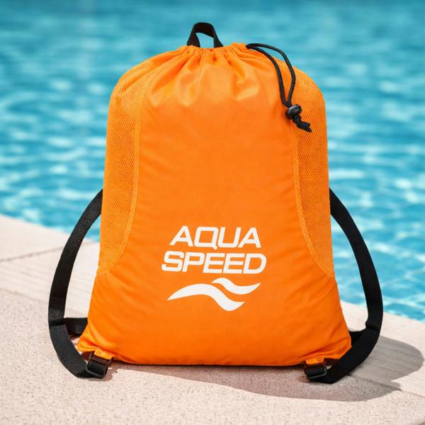 Aqua Speed Large Mesh Pool Backpack | Ventilated Bag for Wet Gear Storage