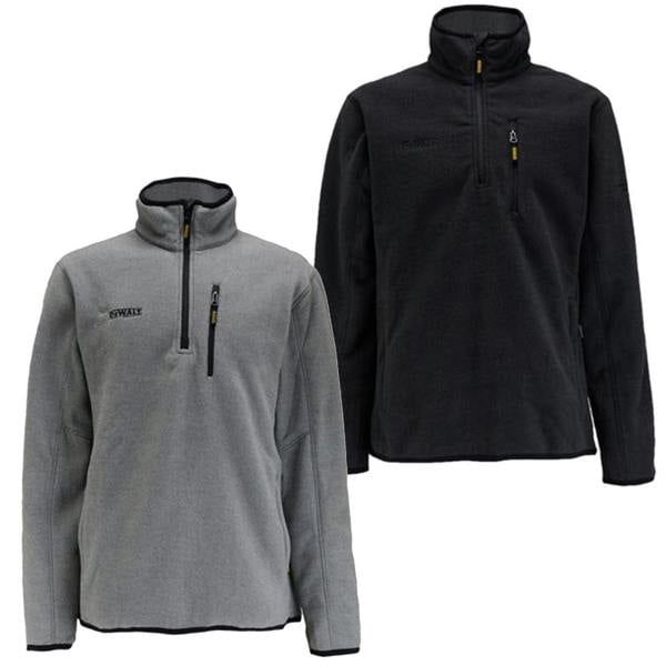 DeWalt 1/4 Mid Layer Work Warm Hooded Fleece Jumper