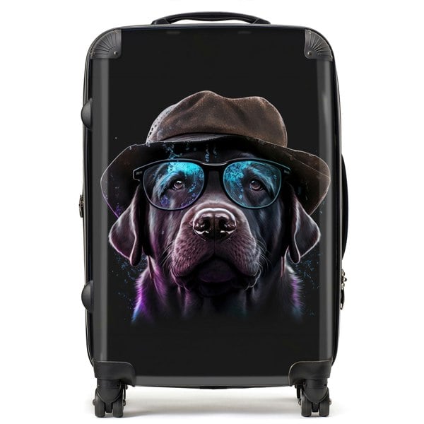 Warren Reed Labrador Retriever Dog Splashart Suitcase