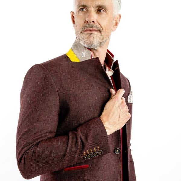 THE CREATIVE CONTRAST COAT - Premium Men's Patterned Shirt by Claudio Lugli | Bold Design, Tailored Fit, Best Printed Shirts
