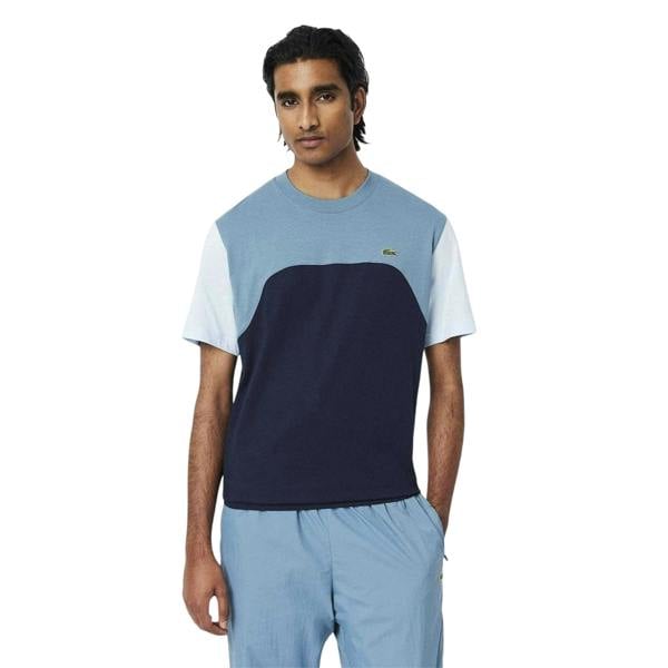 Lacoste Mens Colour Block Jersey T-Shirt - Navy - 