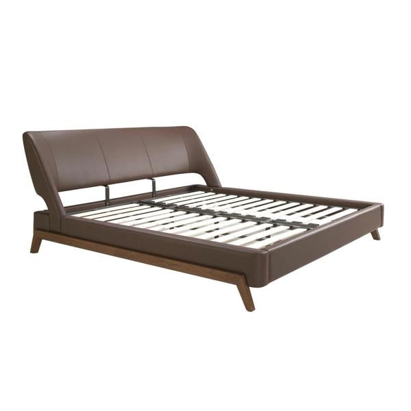 Angel Cerdá Chocolate Brown Leatherette Bed 7159