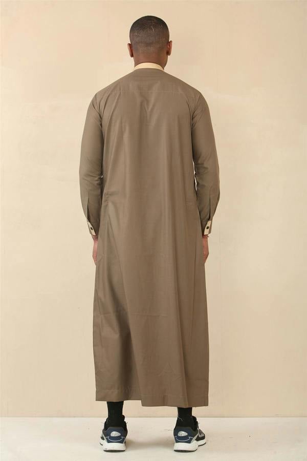 Infinity Leather Men's Thobe Arab Saudi Emirati Islamic Clothing Jubba Robe