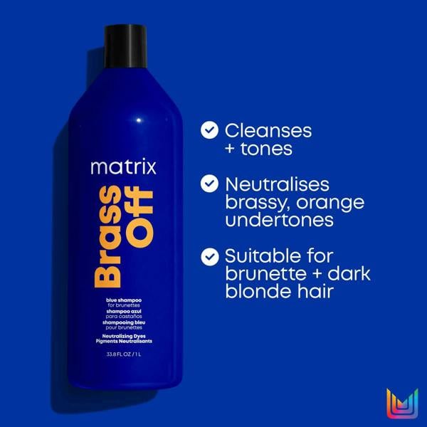Matrix Total Results Brass Off Shampoo for Lightened Brunette Hair 1000ml - Additional 2