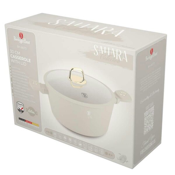 Berlinger Haus Casserole with lid, 30 cm Berlinger Haus BH8073 Sahara
