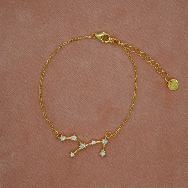 Gold Trip Virgo Zodiac Constellation Bracelet