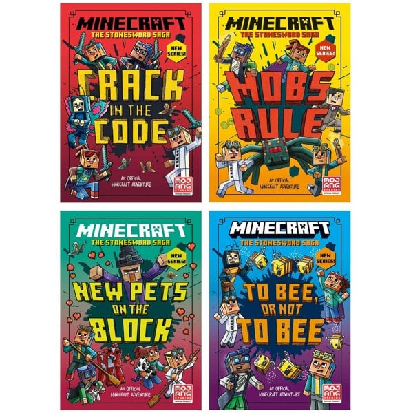 Minecraft Stonesword Saga & Woodsword Chronicles Series by Nick Eliopulos 8 Book Set