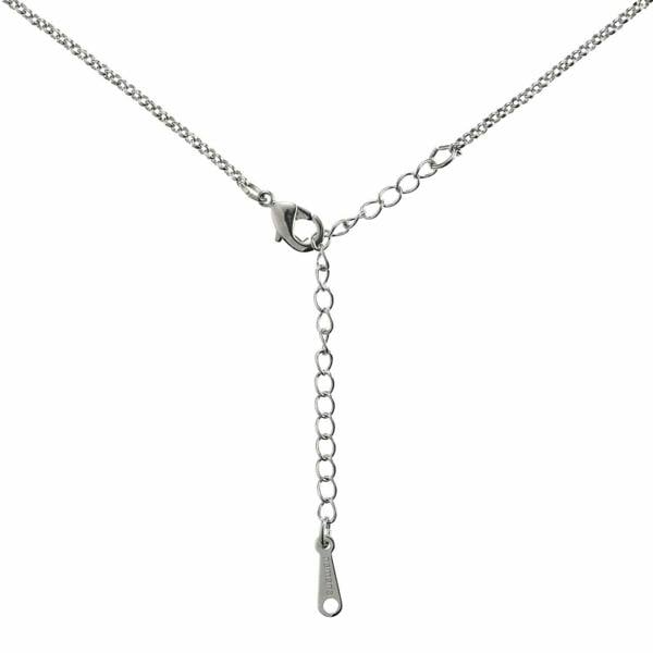 Halo Pendant Necklace with a Green Cubic Zirconia Stone - namana.london