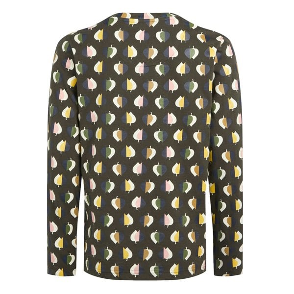 Regatta Women's Orla Kiely Leaf Print Long-Sleeved T-Shirt - Tiny Elm Grey