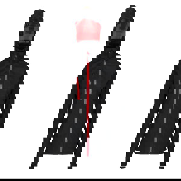 Regatta Professional Womens/Ladies 3 Layer Membrane Soft Shell Jacket - Black/Red