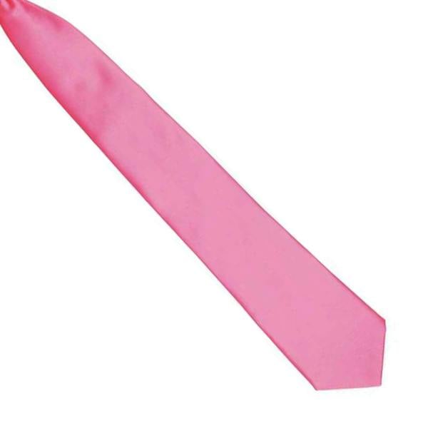 Premier Colours Mens Satin Clip Tie - Fuchsia