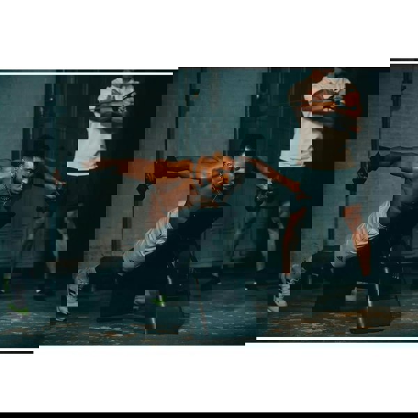 Rear Delt Dumbbell Raises with the Adidas HIIT Deck