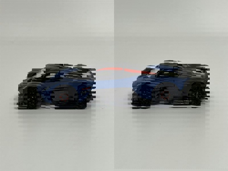 Pop Race Aston Martin Valkyrie Satin Marina Blue 1:64 Scale Pop Race PR640096