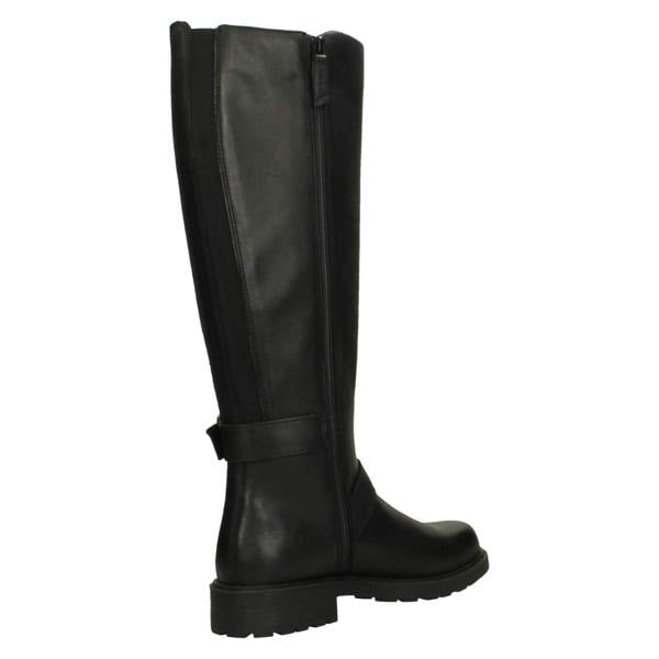 Clarks Ladies Clarks Buckle Detail Knee High Boots Orinoco2 Tall