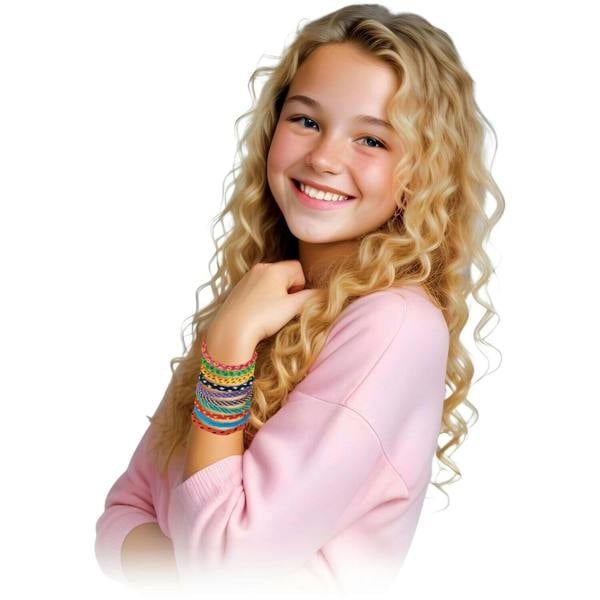 Small World Toys Braided Bangles - White