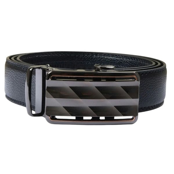 TruClothing Men’s Leather Automatic Click Buckle Adjustable Ratchet Belt
