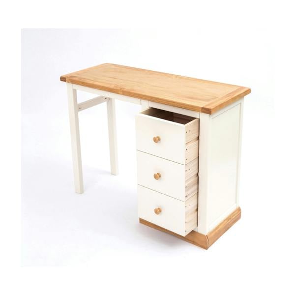 Cabinet Bits Trevi 3 Drawer Desk - Dressing Table Wood Knob