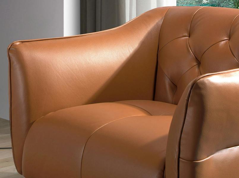 Angel Cerdá Chester Armchair Brown Leather Earth Clay 5098